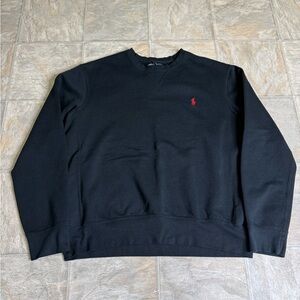 Ralph Lauren Polo Pullover Sweatshirt Mens Size Large Black Crewneck Preowned